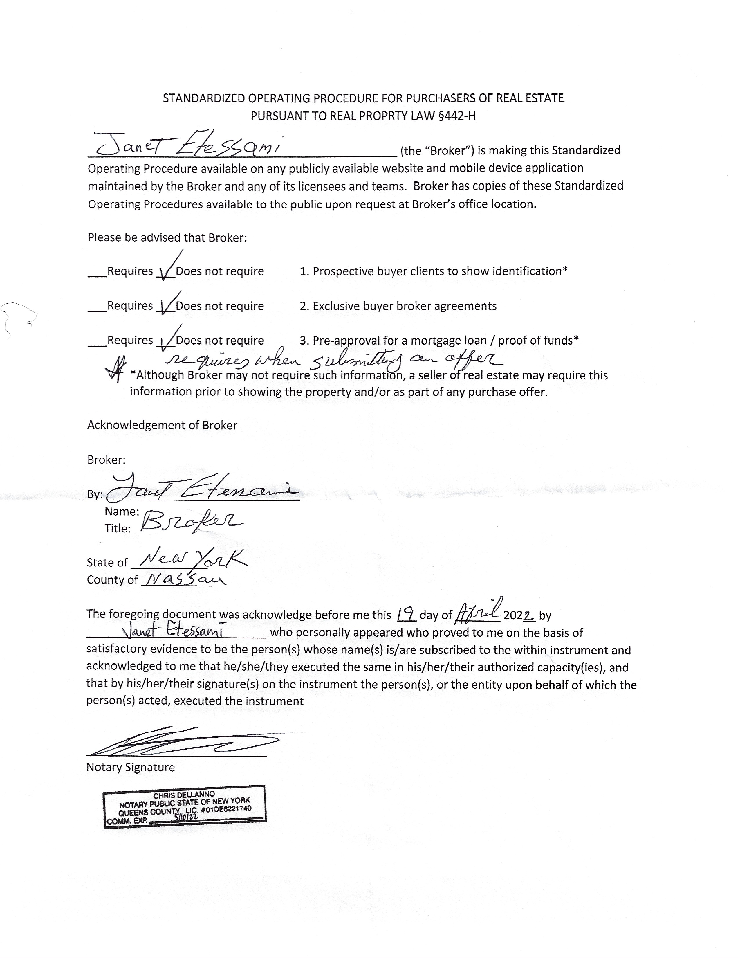 Standard Operating Procedures